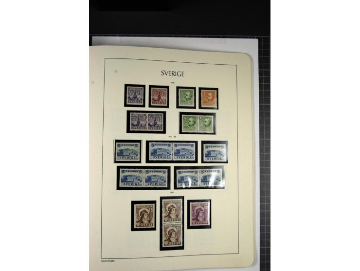 1855/1945, ungebrauchte und postfrische Sammlung, sehr gut besetzt und etwas spezialisiert mit Farben, Typen, Heftchenpaaren,