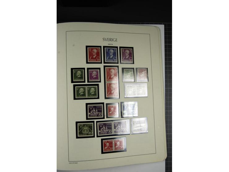 1855/1945, ungebrauchte und postfrische Sammlung, sehr gut besetzt und etwas spezialisiert mit Farben, Typen, Heftchenpaaren,