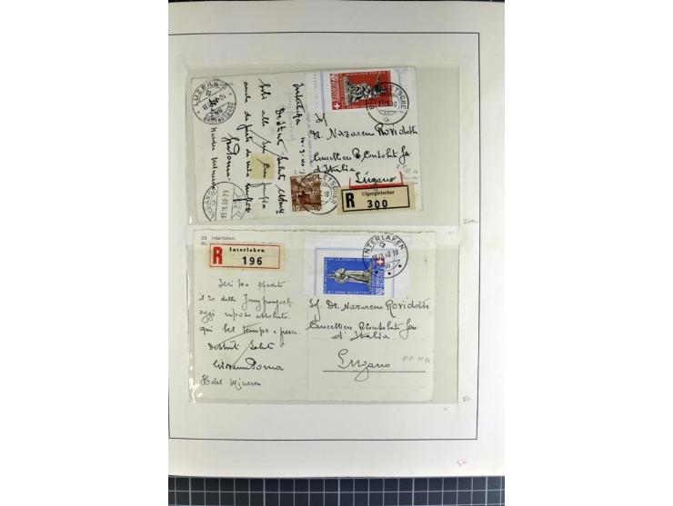 1843/1976, postfrische, ungebrauchte und gestempelte Sammlung mit u.a. Zürich Mi.-Nr. 2II (Attest), Bundespost Mi.-Nr. 4, 5I,