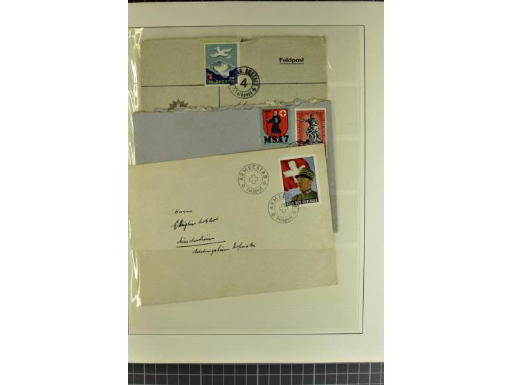1843/1976, postfrische, ungebrauchte und gestempelte Sammlung mit u.a. Zürich Mi.-Nr. 2II (Attest), Bundespost Mi.-Nr. 4, 5I,