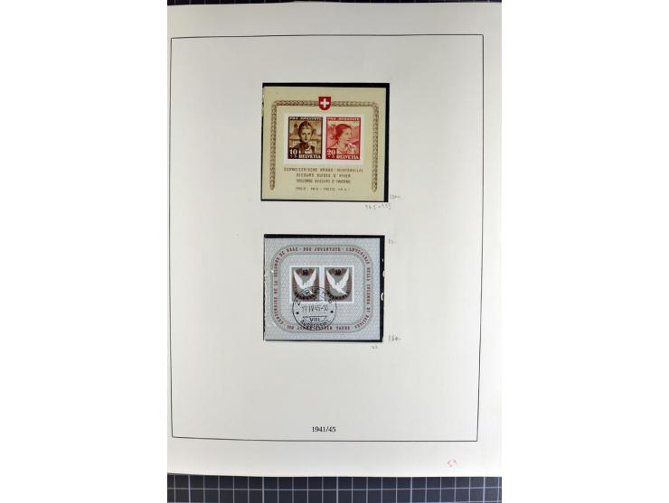 1843/1976, postfrische, ungebrauchte und gestempelte Sammlung mit u.a. Zürich Mi.-Nr. 2II (Attest), Bundespost Mi.-Nr. 4, 5I,