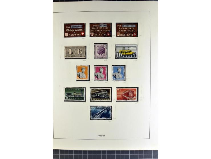 1843/1976, postfrische, ungebrauchte und gestempelte Sammlung mit u.a. Zürich Mi.-Nr. 2II (Attest), Bundespost Mi.-Nr. 4, 5I,