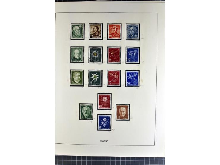 1843/1976, postfrische, ungebrauchte und gestempelte Sammlung mit u.a. Zürich Mi.-Nr. 2II (Attest), Bundespost Mi.-Nr. 4, 5I,