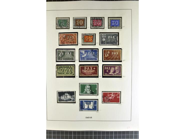 1843/1976, postfrische, ungebrauchte und gestempelte Sammlung mit u.a. Zürich Mi.-Nr. 2II (Attest), Bundespost Mi.-Nr. 4, 5I,