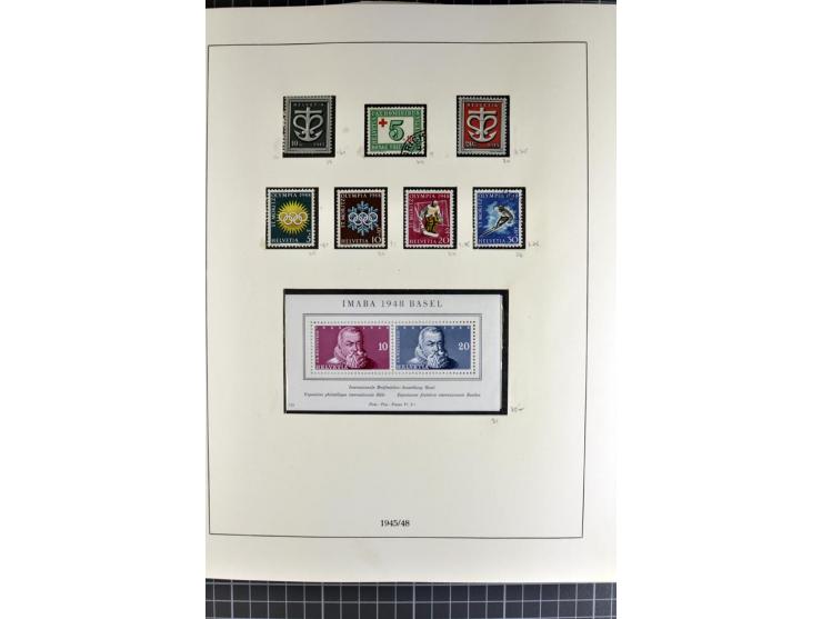1843/1976, postfrische, ungebrauchte und gestempelte Sammlung mit u.a. Zürich Mi.-Nr. 2II (Attest), Bundespost Mi.-Nr. 4, 5I,