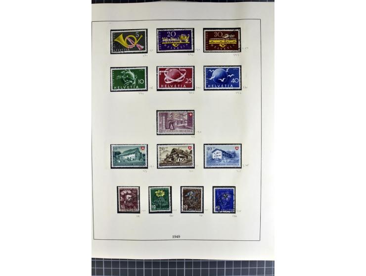 1843/1976, postfrische, ungebrauchte und gestempelte Sammlung mit u.a. Zürich Mi.-Nr. 2II (Attest), Bundespost Mi.-Nr. 4, 5I,