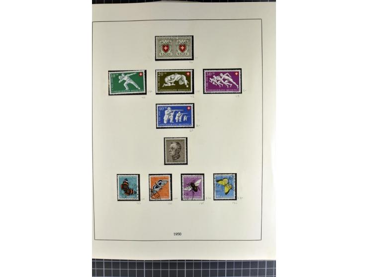 1843/1976, postfrische, ungebrauchte und gestempelte Sammlung mit u.a. Zürich Mi.-Nr. 2II (Attest), Bundespost Mi.-Nr. 4, 5I,