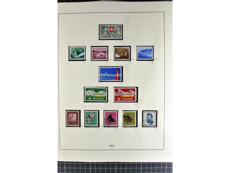 1843/1976, postfrische, ungebrauchte und gestempelte Sammlung mit u.a. Zürich Mi.-Nr. 2II (Attest), Bundespost Mi.-Nr. 4, 5I,