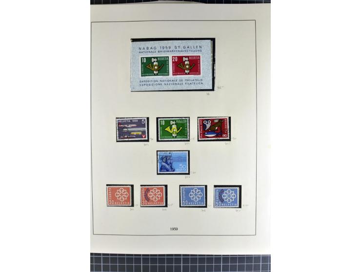 1843/1976, postfrische, ungebrauchte und gestempelte Sammlung mit u.a. Zürich Mi.-Nr. 2II (Attest), Bundespost Mi.-Nr. 4, 5I,