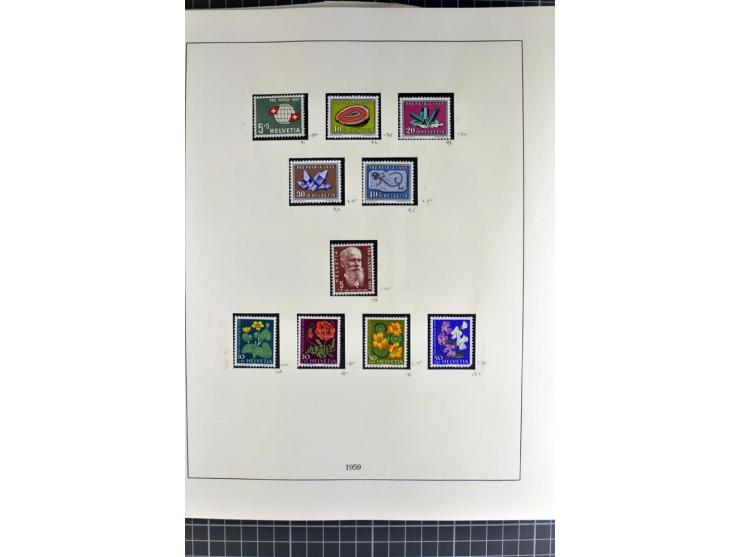 1843/1976, postfrische, ungebrauchte und gestempelte Sammlung mit u.a. Zürich Mi.-Nr. 2II (Attest), Bundespost Mi.-Nr. 4, 5I,