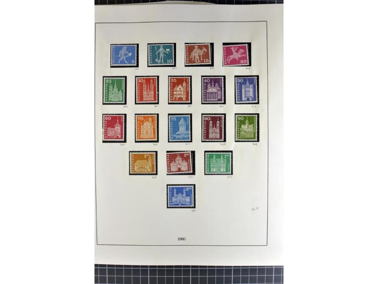 1843/1976, postfrische, ungebrauchte und gestempelte Sammlung mit u.a. Zürich Mi.-Nr. 2II (Attest), Bundespost Mi.-Nr. 4, 5I,