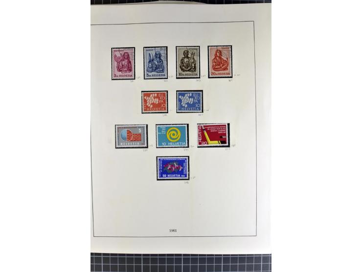 1843/1976, postfrische, ungebrauchte und gestempelte Sammlung mit u.a. Zürich Mi.-Nr. 2II (Attest), Bundespost Mi.-Nr. 4, 5I,