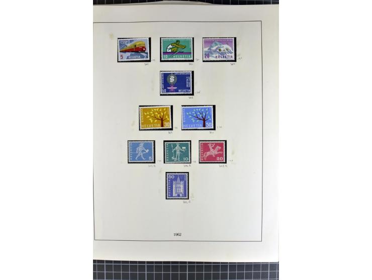 1843/1976, postfrische, ungebrauchte und gestempelte Sammlung mit u.a. Zürich Mi.-Nr. 2II (Attest), Bundespost Mi.-Nr. 4, 5I,