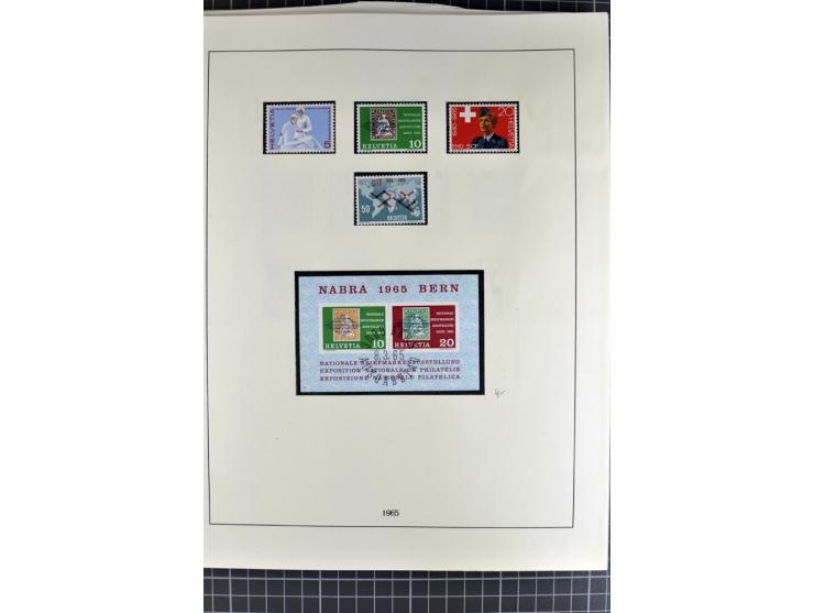 1843/1976, postfrische, ungebrauchte und gestempelte Sammlung mit u.a. Zürich Mi.-Nr. 2II (Attest), Bundespost Mi.-Nr. 4, 5I,