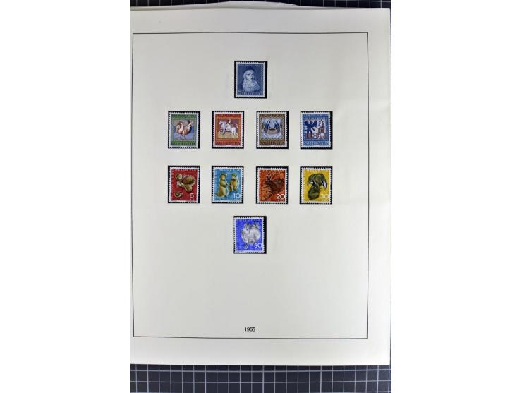 1843/1976, postfrische, ungebrauchte und gestempelte Sammlung mit u.a. Zürich Mi.-Nr. 2II (Attest), Bundespost Mi.-Nr. 4, 5I,