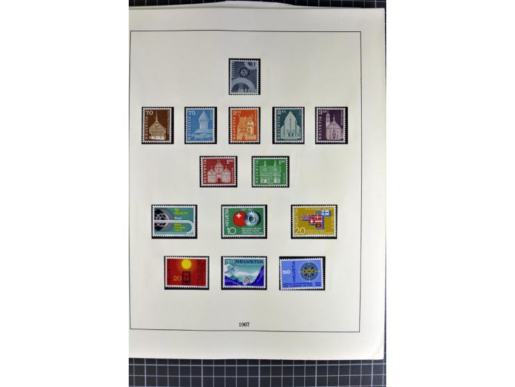 1843/1976, postfrische, ungebrauchte und gestempelte Sammlung mit u.a. Zürich Mi.-Nr. 2II (Attest), Bundespost Mi.-Nr. 4, 5I,
