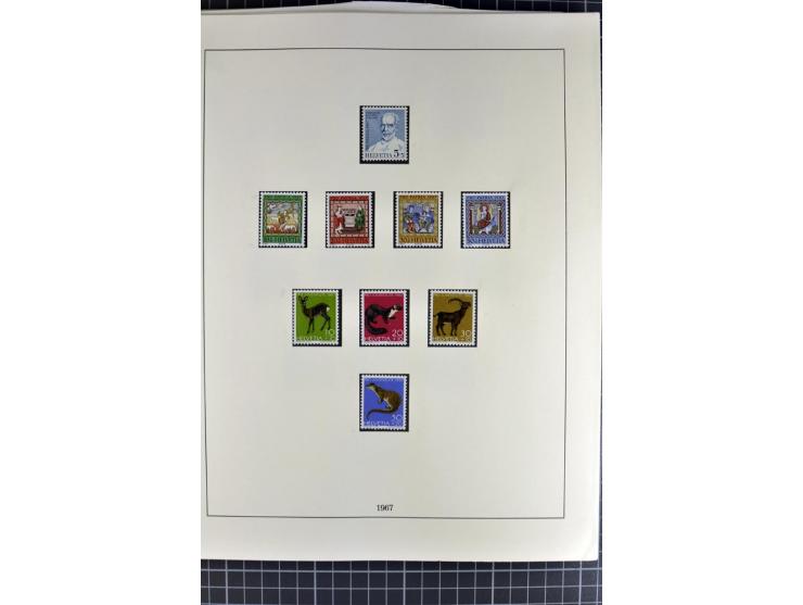 1843/1976, postfrische, ungebrauchte und gestempelte Sammlung mit u.a. Zürich Mi.-Nr. 2II (Attest), Bundespost Mi.-Nr. 4, 5I,