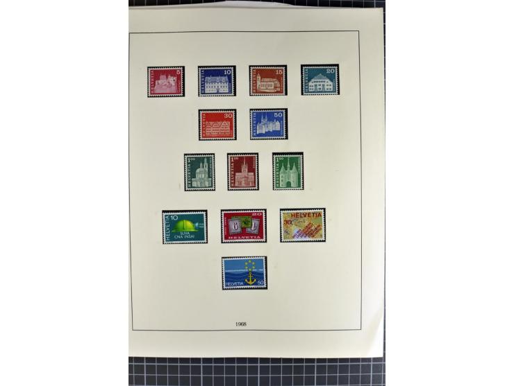 1843/1976, postfrische, ungebrauchte und gestempelte Sammlung mit u.a. Zürich Mi.-Nr. 2II (Attest), Bundespost Mi.-Nr. 4, 5I,