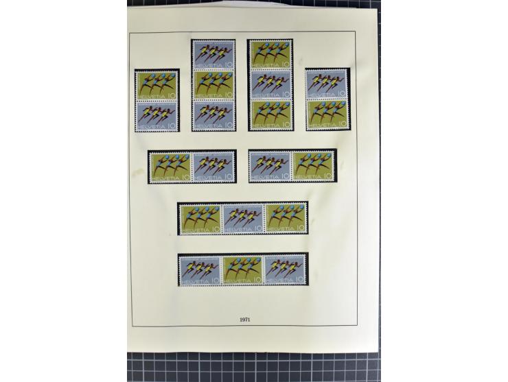 1843/1976, postfrische, ungebrauchte und gestempelte Sammlung mit u.a. Zürich Mi.-Nr. 2II (Attest), Bundespost Mi.-Nr. 4, 5I,