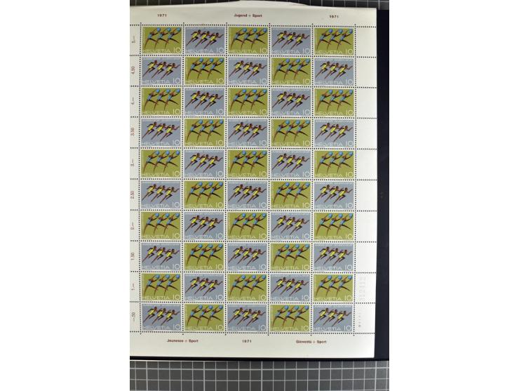 1843/1976, postfrische, ungebrauchte und gestempelte Sammlung mit u.a. Zürich Mi.-Nr. 2II (Attest), Bundespost Mi.-Nr. 4, 5I,