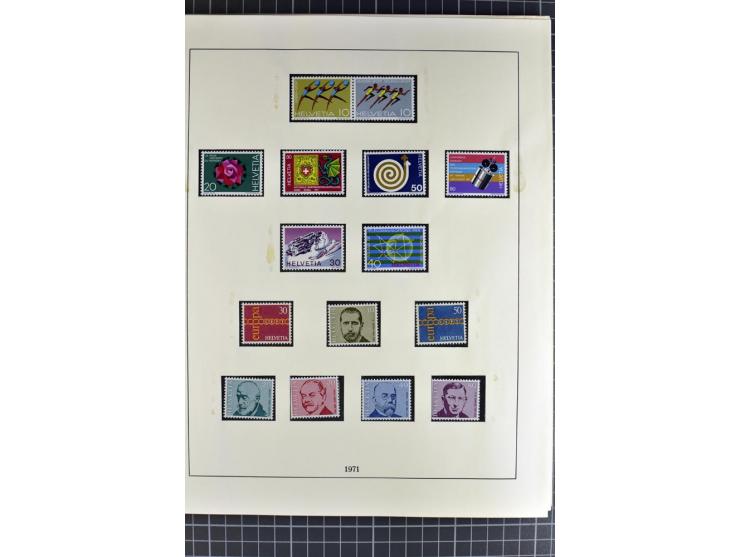 1843/1976, postfrische, ungebrauchte und gestempelte Sammlung mit u.a. Zürich Mi.-Nr. 2II (Attest), Bundespost Mi.-Nr. 4, 5I,