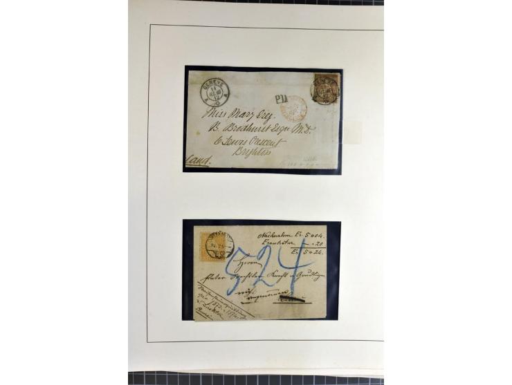 1843/1976, postfrische, ungebrauchte und gestempelte Sammlung mit u.a. Zürich Mi.-Nr. 2II (Attest), Bundespost Mi.-Nr. 4, 5I,