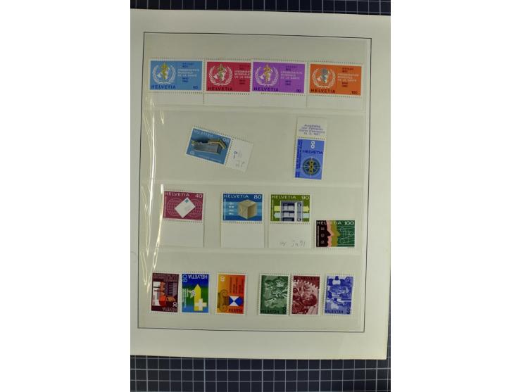 1843/1976, postfrische, ungebrauchte und gestempelte Sammlung mit u.a. Zürich Mi.-Nr. 2II (Attest), Bundespost Mi.-Nr. 4, 5I,