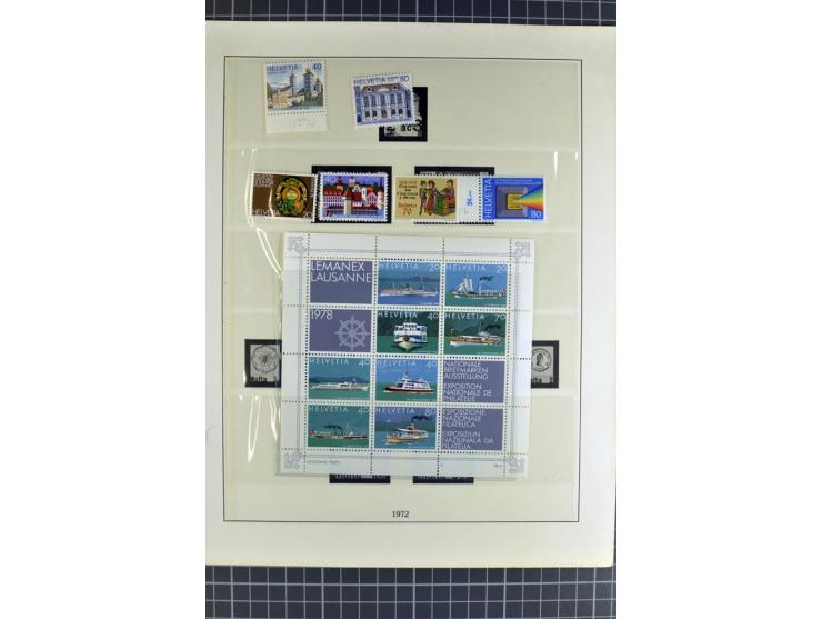 1843/1976, postfrische, ungebrauchte und gestempelte Sammlung mit u.a. Zürich Mi.-Nr. 2II (Attest), Bundespost Mi.-Nr. 4, 5I,