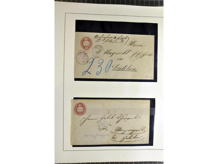 1843/1976, postfrische, ungebrauchte und gestempelte Sammlung mit u.a. Zürich Mi.-Nr. 2II (Attest), Bundespost Mi.-Nr. 4, 5I,