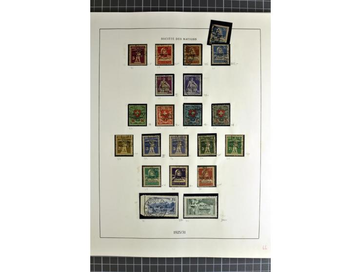 1843/1976, postfrische, ungebrauchte und gestempelte Sammlung mit u.a. Zürich Mi.-Nr. 2II (Attest), Bundespost Mi.-Nr. 4, 5I,