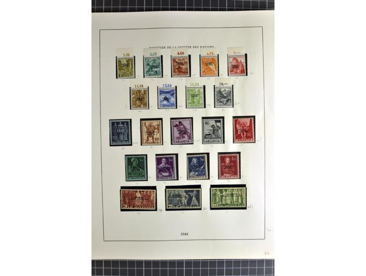 1843/1976, postfrische, ungebrauchte und gestempelte Sammlung mit u.a. Zürich Mi.-Nr. 2II (Attest), Bundespost Mi.-Nr. 4, 5I,