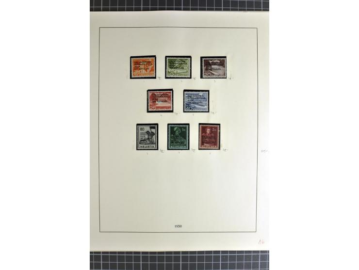 1843/1976, postfrische, ungebrauchte und gestempelte Sammlung mit u.a. Zürich Mi.-Nr. 2II (Attest), Bundespost Mi.-Nr. 4, 5I,