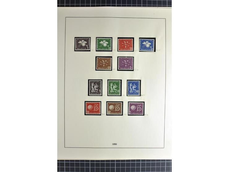 1843/1976, postfrische, ungebrauchte und gestempelte Sammlung mit u.a. Zürich Mi.-Nr. 2II (Attest), Bundespost Mi.-Nr. 4, 5I,