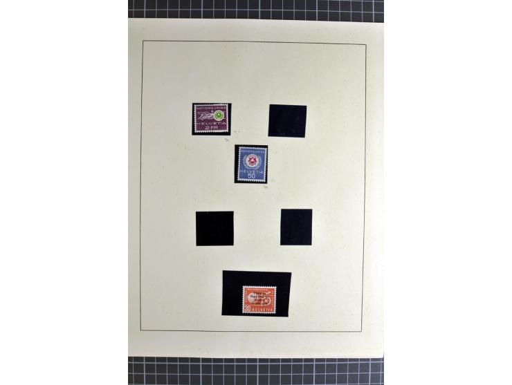 1843/1976, postfrische, ungebrauchte und gestempelte Sammlung mit u.a. Zürich Mi.-Nr. 2II (Attest), Bundespost Mi.-Nr. 4, 5I,