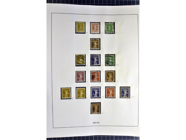 1843/1976, postfrische, ungebrauchte und gestempelte Sammlung mit u.a. Zürich Mi.-Nr. 2II (Attest), Bundespost Mi.-Nr. 4, 5I,