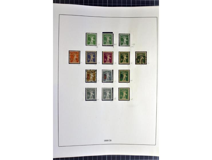 1843/1976, postfrische, ungebrauchte und gestempelte Sammlung mit u.a. Zürich Mi.-Nr. 2II (Attest), Bundespost Mi.-Nr. 4, 5I,