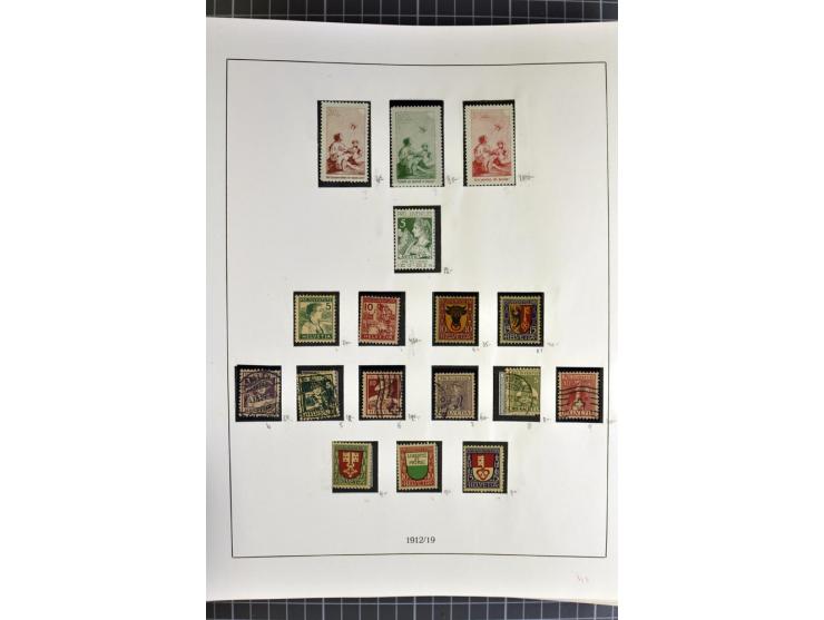 1843/1976, postfrische, ungebrauchte und gestempelte Sammlung mit u.a. Zürich Mi.-Nr. 2II (Attest), Bundespost Mi.-Nr. 4, 5I,