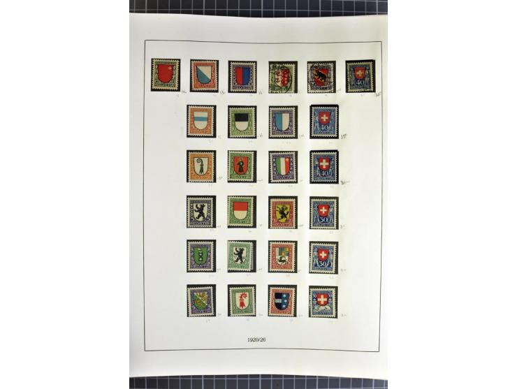 1843/1976, postfrische, ungebrauchte und gestempelte Sammlung mit u.a. Zürich Mi.-Nr. 2II (Attest), Bundespost Mi.-Nr. 4, 5I,