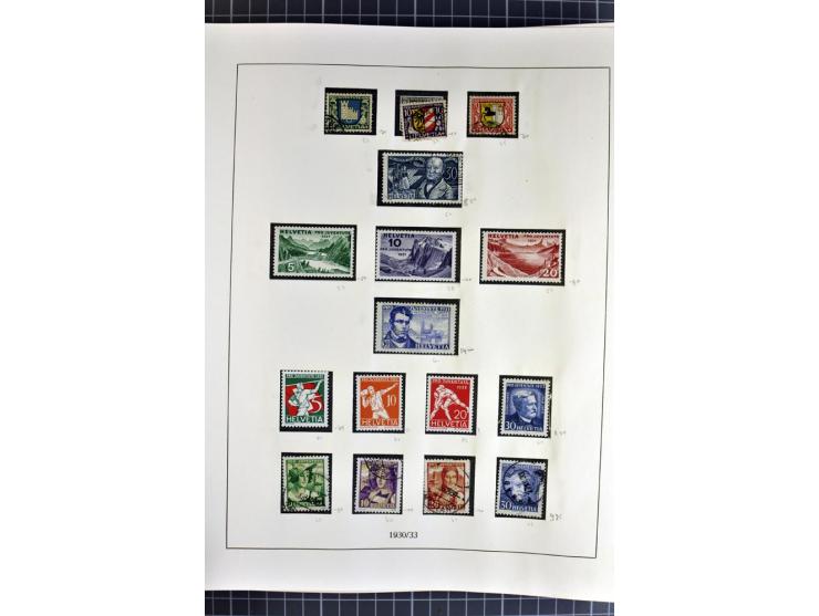 1843/1976, postfrische, ungebrauchte und gestempelte Sammlung mit u.a. Zürich Mi.-Nr. 2II (Attest), Bundespost Mi.-Nr. 4, 5I,