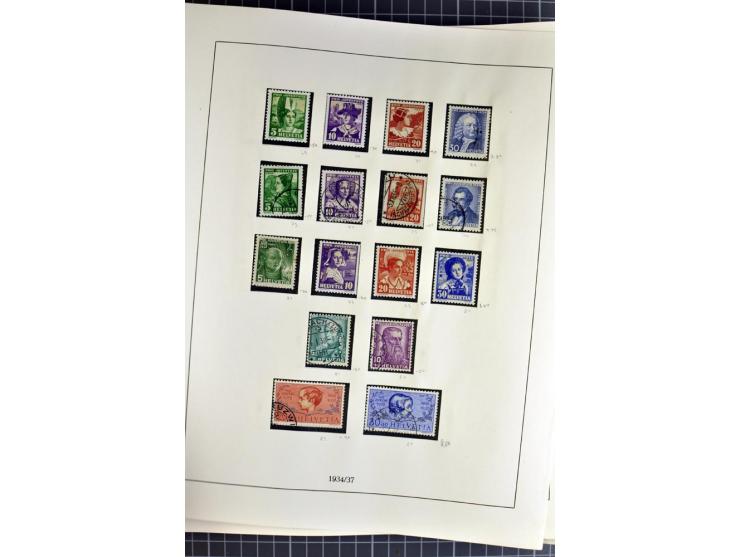 1843/1976, postfrische, ungebrauchte und gestempelte Sammlung mit u.a. Zürich Mi.-Nr. 2II (Attest), Bundespost Mi.-Nr. 4, 5I,