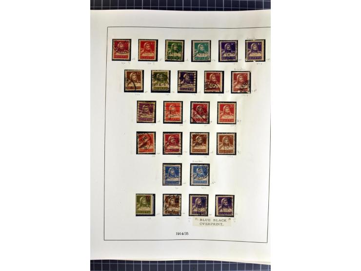 1843/1976, postfrische, ungebrauchte und gestempelte Sammlung mit u.a. Zürich Mi.-Nr. 2II (Attest), Bundespost Mi.-Nr. 4, 5I,