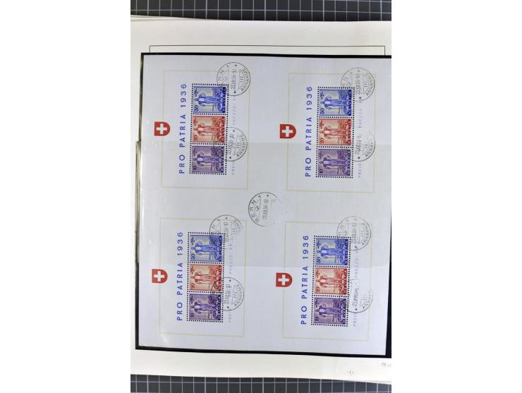 1843/1976, postfrische, ungebrauchte und gestempelte Sammlung mit u.a. Zürich Mi.-Nr. 2II (Attest), Bundespost Mi.-Nr. 4, 5I,