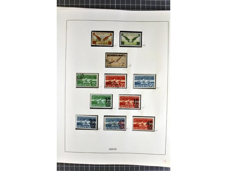1843/1976, postfrische, ungebrauchte und gestempelte Sammlung mit u.a. Zürich Mi.-Nr. 2II (Attest), Bundespost Mi.-Nr. 4, 5I,