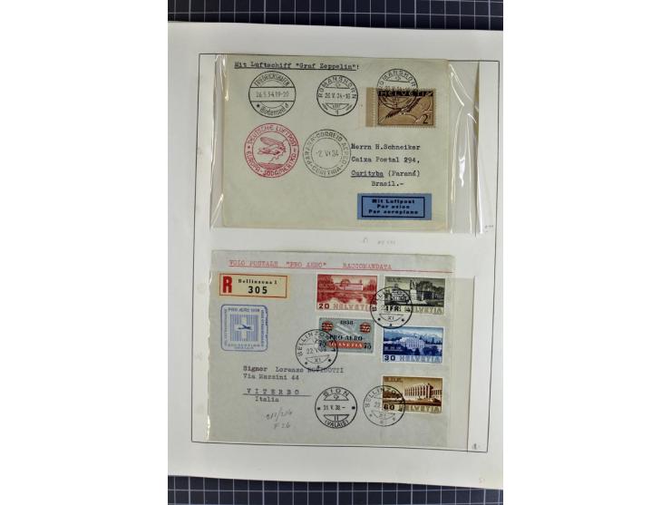 1843/1976, postfrische, ungebrauchte und gestempelte Sammlung mit u.a. Zürich Mi.-Nr. 2II (Attest), Bundespost Mi.-Nr. 4, 5I,