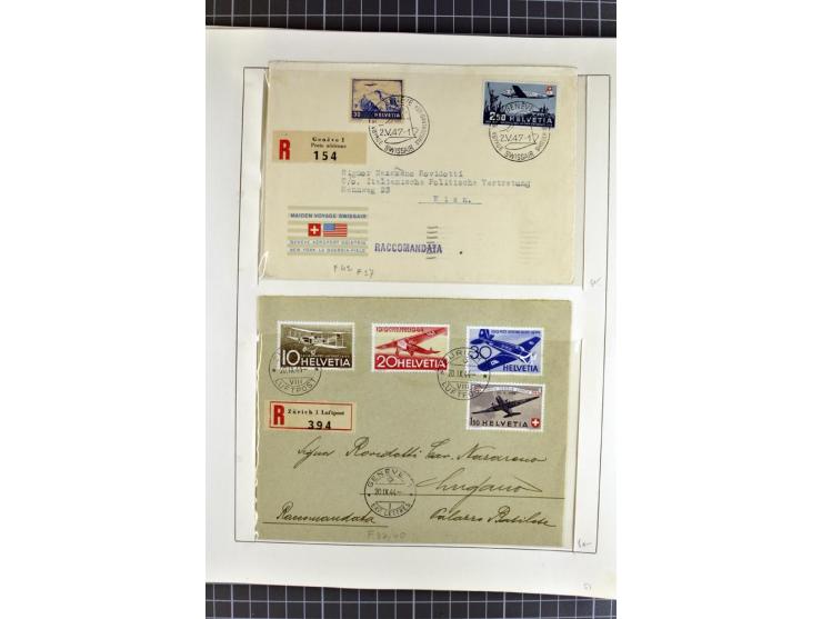 1843/1976, postfrische, ungebrauchte und gestempelte Sammlung mit u.a. Zürich Mi.-Nr. 2II (Attest), Bundespost Mi.-Nr. 4, 5I,
