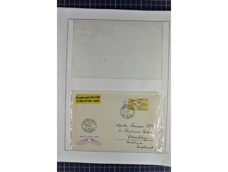 1843/1976, postfrische, ungebrauchte und gestempelte Sammlung mit u.a. Zürich Mi.-Nr. 2II (Attest), Bundespost Mi.-Nr. 4, 5I,