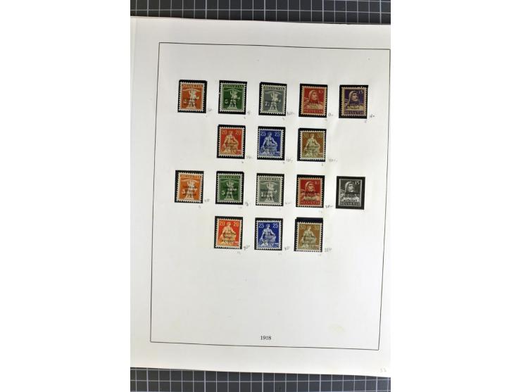 1843/1976, postfrische, ungebrauchte und gestempelte Sammlung mit u.a. Zürich Mi.-Nr. 2II (Attest), Bundespost Mi.-Nr. 4, 5I,