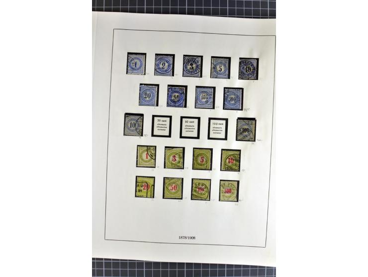 1843/1976, postfrische, ungebrauchte und gestempelte Sammlung mit u.a. Zürich Mi.-Nr. 2II (Attest), Bundespost Mi.-Nr. 4, 5I,