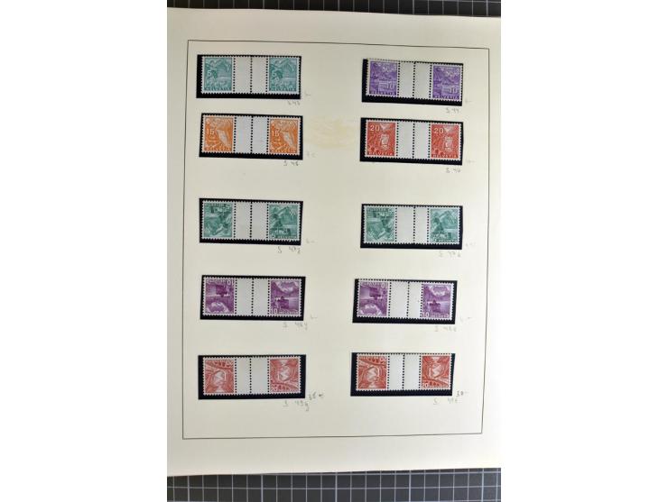 1843/1976, postfrische, ungebrauchte und gestempelte Sammlung mit u.a. Zürich Mi.-Nr. 2II (Attest), Bundespost Mi.-Nr. 4, 5I,