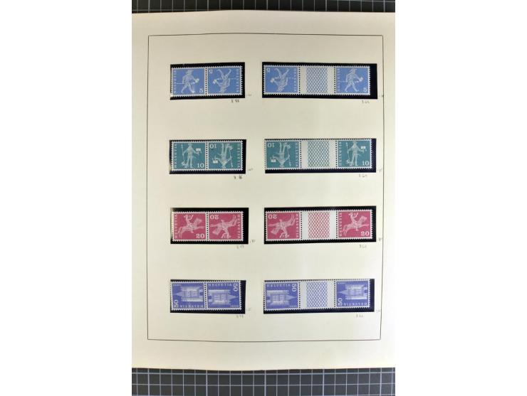 1843/1976, postfrische, ungebrauchte und gestempelte Sammlung mit u.a. Zürich Mi.-Nr. 2II (Attest), Bundespost Mi.-Nr. 4, 5I,